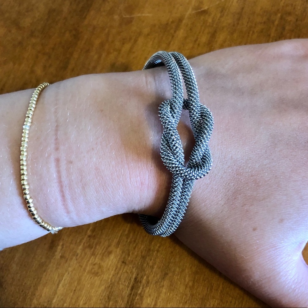 Nautical Silver Knot Bracelet OS
